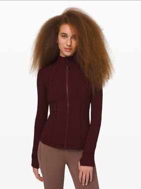 Lululemon Define Jacket Cassis Size 8 Yoga Slim Fit Activewear